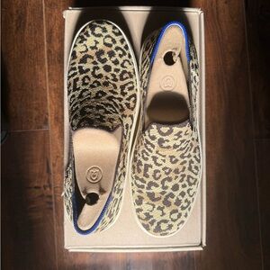 Rothy's Leopard Print Slip-On Sneakers